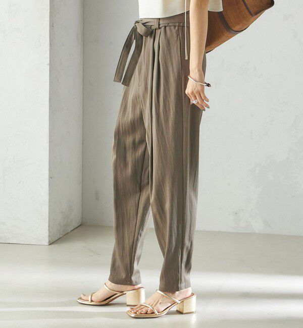 SHIPS for women「小泉里子コラボ:〈手洗い可能〉ツイル ウエスト テーパード パンツ」|その他|