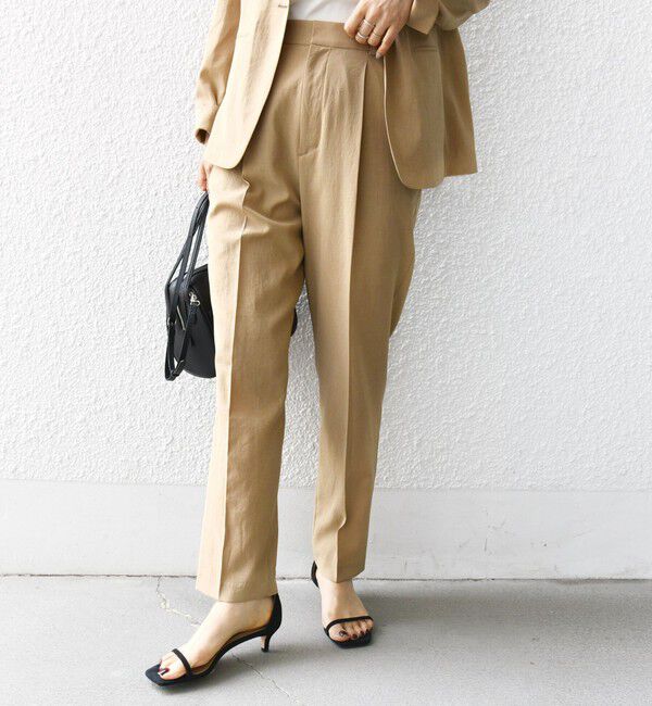 SHIPS for women「〈手洗い可能〉FUNCTIONAL テーパード パンツ（セットアップ対応）」|その他|