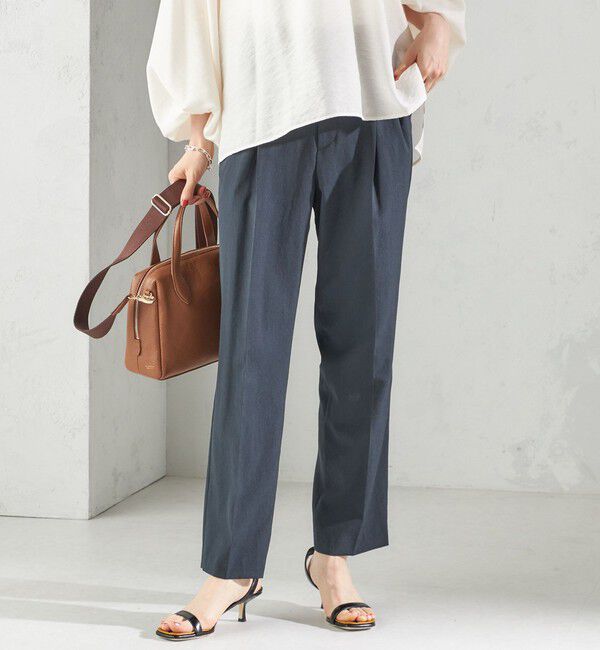 SHIPS for women「〈手洗い可能〉FUNCTIONAL テーパード パンツ（セットアップ対応）」|その他|ネイビー