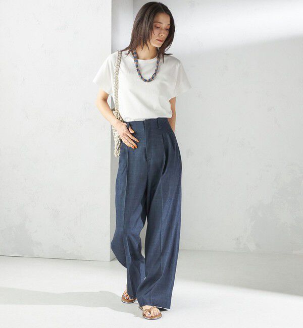 SHIPS for women「〈接触冷感〉ポンチ ドルマン TEE」|Tシャツ・カットソー|