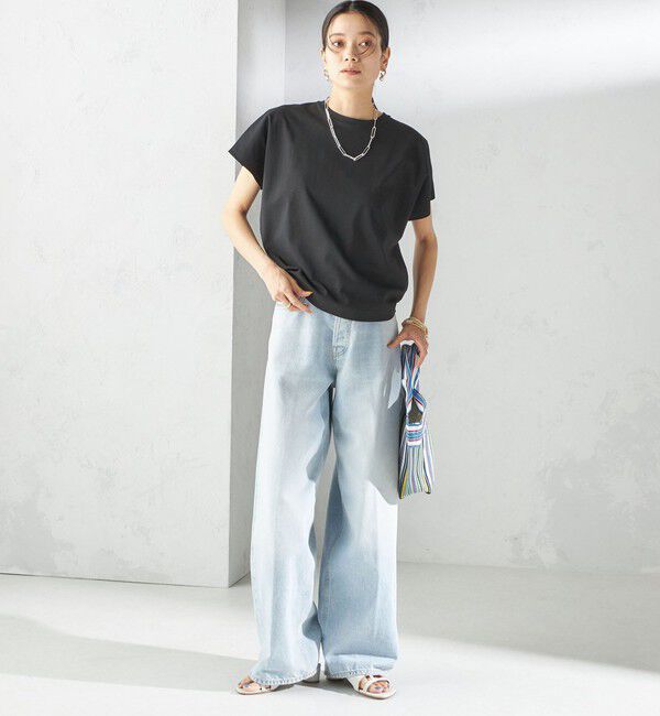 SHIPS for women「〈接触冷感〉ポンチ ドルマン TEE」|Tシャツ・カットソー|