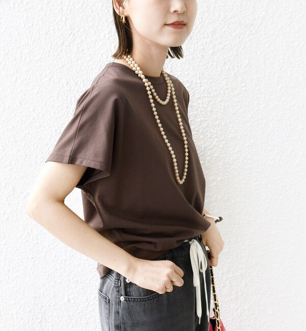 SHIPS for women「〈接触冷感〉ポンチ ドルマン TEE」|Tシャツ・カットソー|