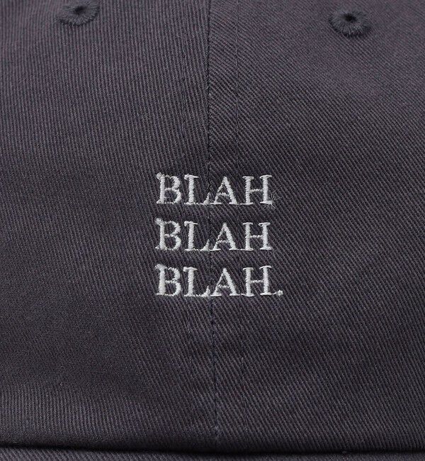 SHIPS any「【一部WEB限定】newhattan: BLAH BLAH BLAH. 刺繍 ベースボールキャップ◇」|キャップ・キャスケット|