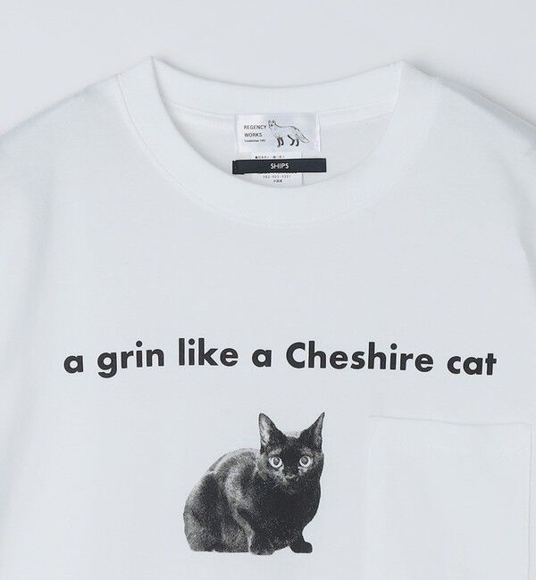 SHIPS「【WEB限定/SHIPS別注】Regency Works: キャット ポケット Tシャツ」|Tシャツ・カットソー|