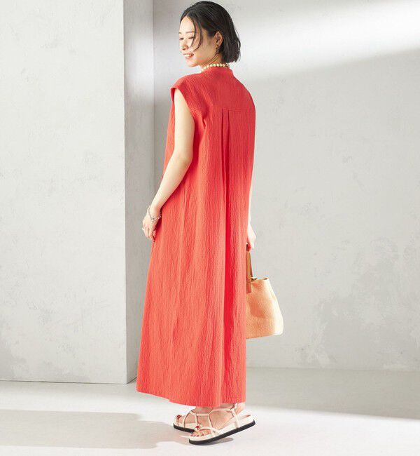 SHIPS for women「〈手洗い可能〉ACAR リップル タック ワンピース」|ワンピース|