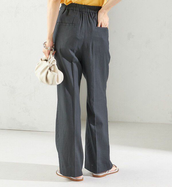 SHIPS for women「〈手洗い可能〉綿麻 ビエラ 2タック パンツ」|その他|