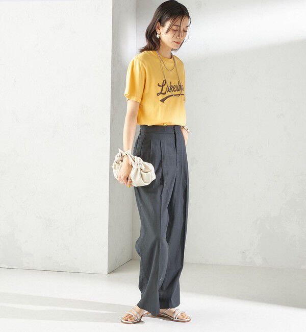 SHIPS for women「〈手洗い可能〉綿麻 ビエラ 2タック パンツ」|その他|