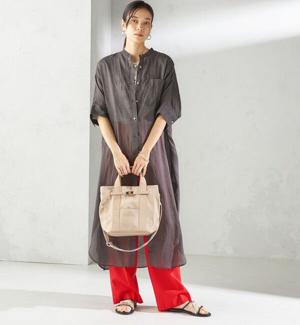 SHIPS for women「〈手洗い可能〉綿麻 ビエラ 2タック パンツ」|その他|