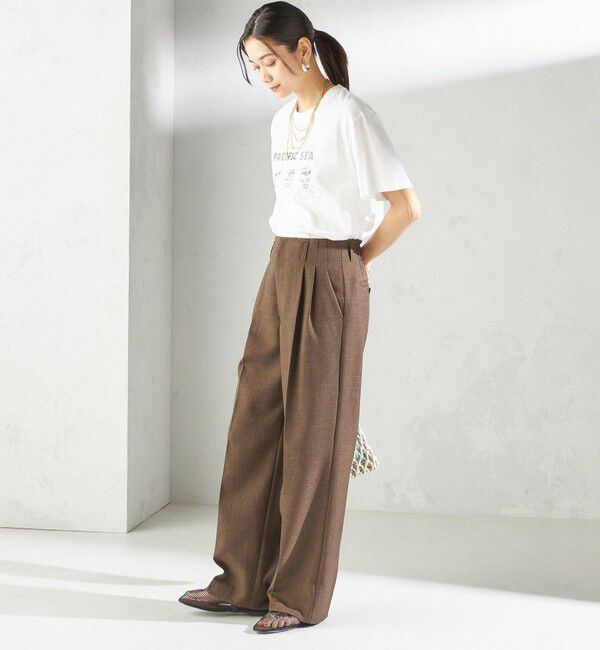 SHIPS for women「【SHIPS別注】Odub:〈手洗い可能〉プリント TEE」|Tシャツ・カットソー|