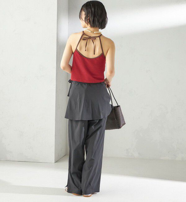 SHIPS for women「maroba:＜手洗い可能＞ラッシュ リボン ラップ スカート」|その他|