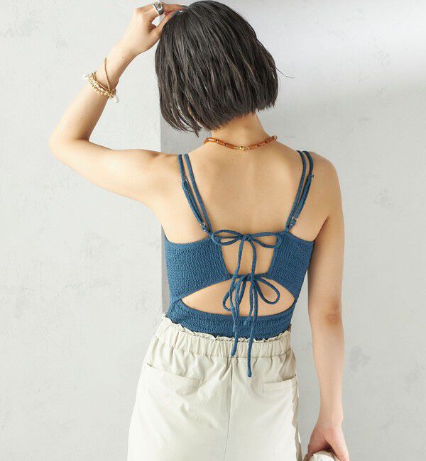 SHIPS for women「maroba:＜手洗い可能＞バック リボン ワンピース スイム ウェア」|その他|