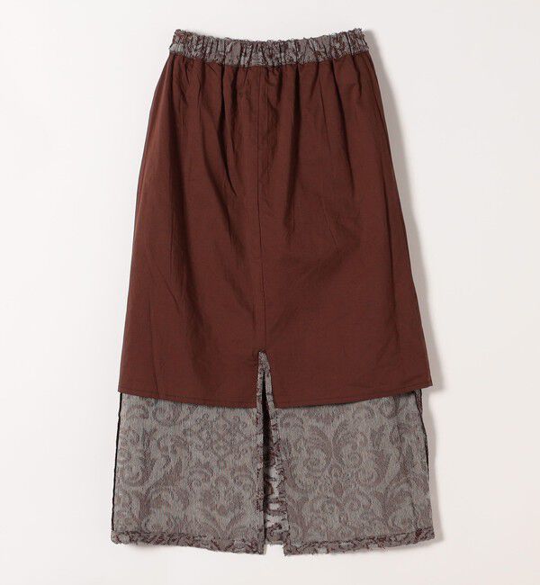 SHIPS any「SHIPS any:〈手洗い可能〉メッシュ ジャカード イージー Iライン スカート」|スカート|