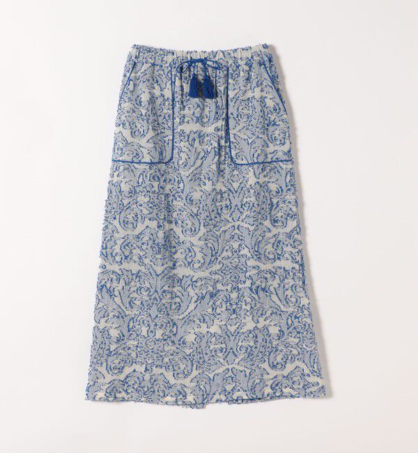 SHIPS any「SHIPS any:〈手洗い可能〉メッシュ ジャカード イージー Iライン スカート」|スカート|