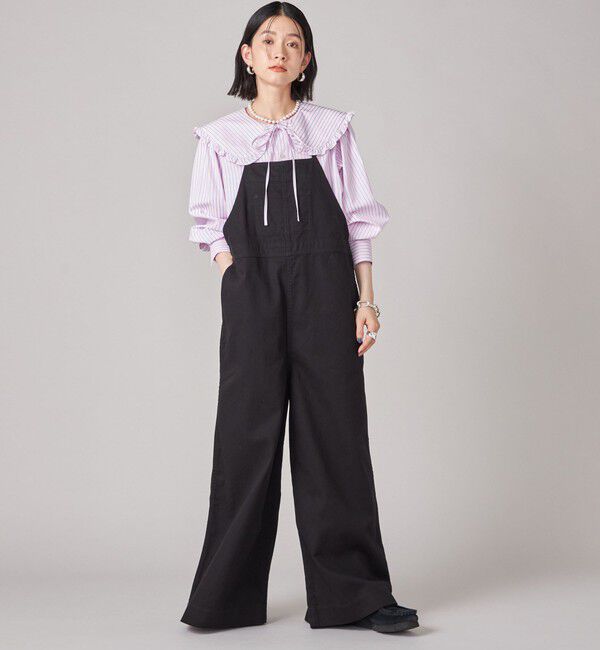 SHIPS for women「SHIPS NINE CASE:〈洗濯機可能〉カツラギ サロペット」|オールインワン|