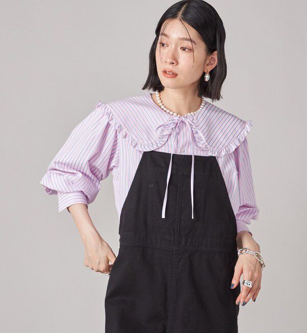 SHIPS for women「SHIPS NINE CASE:〈洗濯機可能〉カツラギ サロペット」|オールインワン|