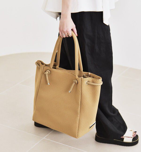 quaranciel「quaranciel: パンチング ロープ デザイン トート バッグ（A4対応）」|トートバッグ|