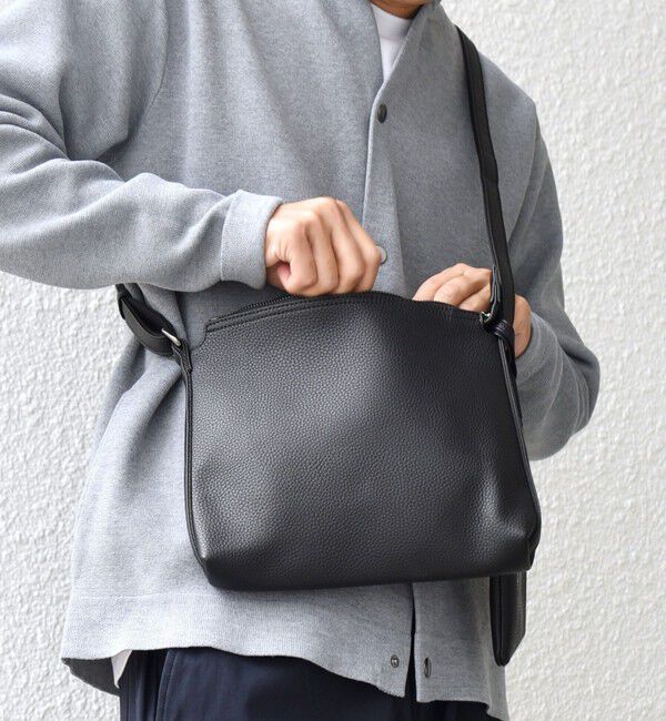 SHIPS any「SHIPS any: スプリット レザー ミディアム ショルダーバッグ (カードケース付き)◆」|ショルダー・メッセンジャー|