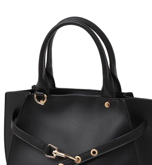 SHIPS any「《一部追加予約》SHIPS any: ベルト デザイン 2WAY スクエア バッグ」|ハンドバッグ|