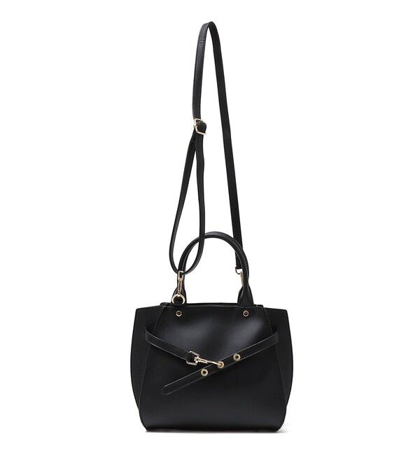 SHIPS any「《一部追加予約》SHIPS any: ベルト デザイン 2WAY スクエア バッグ」|ハンドバッグ|