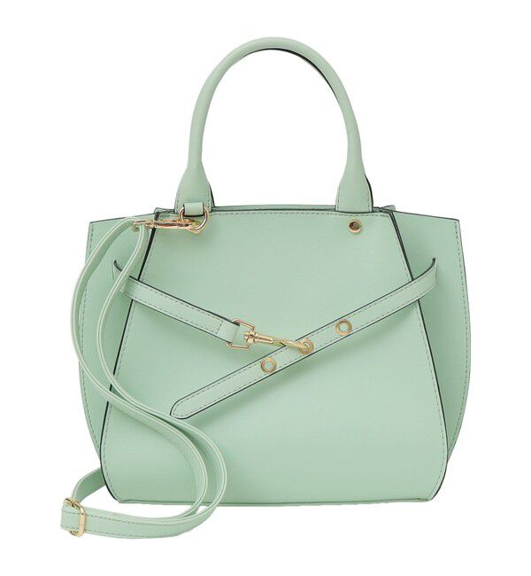 SHIPS any「《一部追加予約》SHIPS any: ベルト デザイン 2WAY スクエア バッグ」|ハンドバッグ|