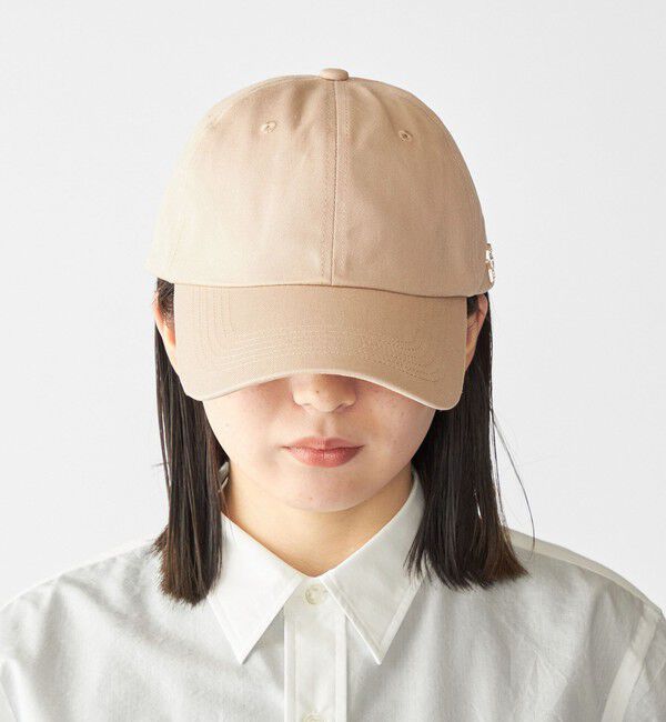 SHIPS「【WEB限定】SHIPS: ワンポイント ロゴ ピンズ オーバーフィット キャップ」|キャップ・キャスケット|ベージュ
