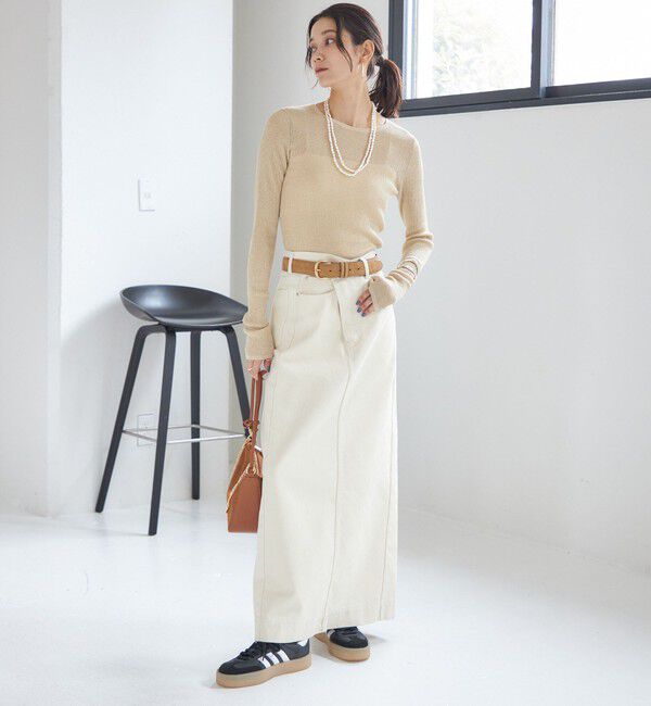 SHIPS for women「ヌバック レザー ボリューム バックル ベルト」|ベルト|