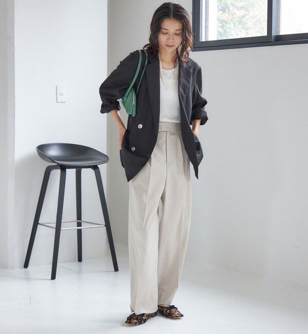 SHIPS for women「〈手洗い可能〉シアー シルク混 ジャケット」|テーラードジャケット|