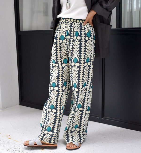 SHIPS for women「CIENNA:〈手洗い可能〉プリント イージー パンツ」|その他|