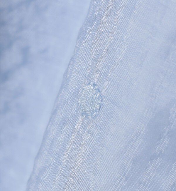 SHIPS any「SHIPS any:〈手洗い可能〉シアー ドット レギュラーカラー ギャザー シャツ」|シャツ・ブラウス|