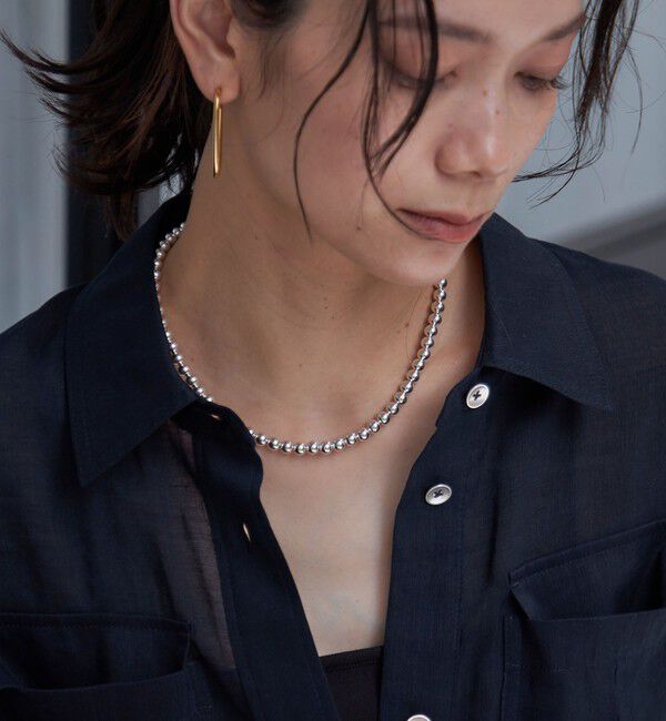 SHIPS for women「INDIAN JEWELRY:ナバホ パール ネックレス（6mm）」|ネックレス|