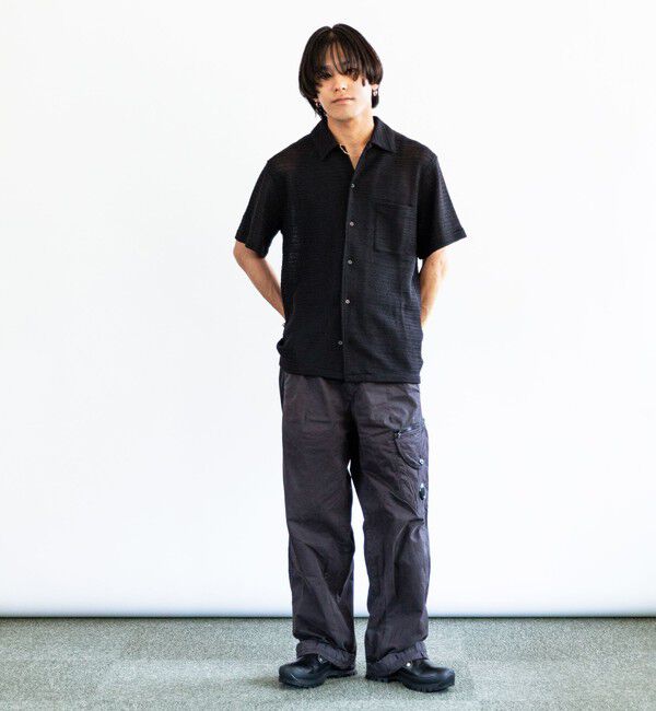 SHIPS「City Ambient Products: レギュラーカラー メッシュ シアー シャツ」|シャツ・ブラウス|