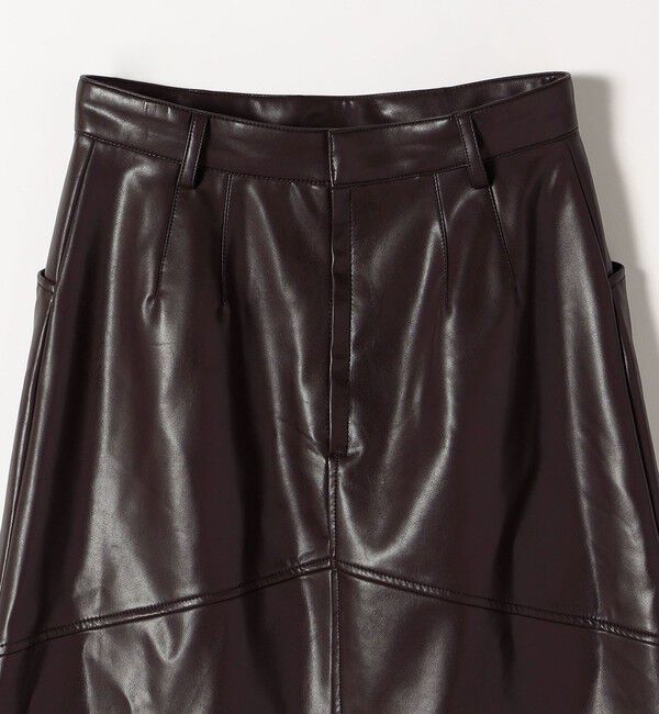 quaranciel「quaranciel: フラワー 刺繍 バック スリット ロング スカート」|スカート|