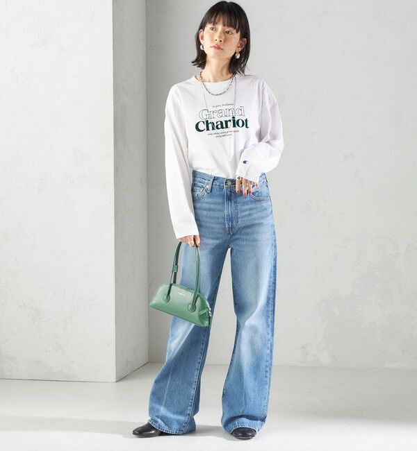 SHIPS for women「【SHIPS別注】Champion: プリント ロングスリーブ TEE」|Tシャツ・カットソー|