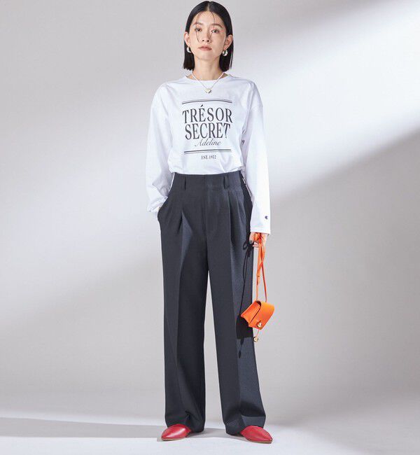 SHIPS for women「【SHIPS別注】Champion: プリント ロングスリーブ TEE」|Tシャツ・カットソー|