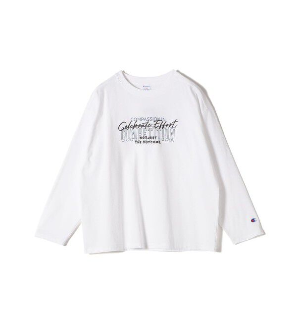 SHIPS for women「【SHIPS別注】Champion: プリント ロングスリーブ TEE」|Tシャツ・カットソー|