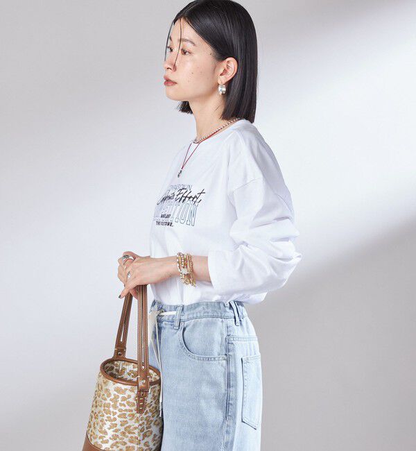 SHIPS for women「【SHIPS別注】Champion: プリント ロングスリーブ TEE」|Tシャツ・カットソー|