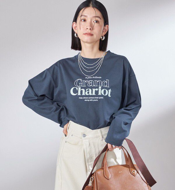 SHIPS for women「【SHIPS別注】Champion: プリント ロングスリーブ TEE」|Tシャツ・カットソー|