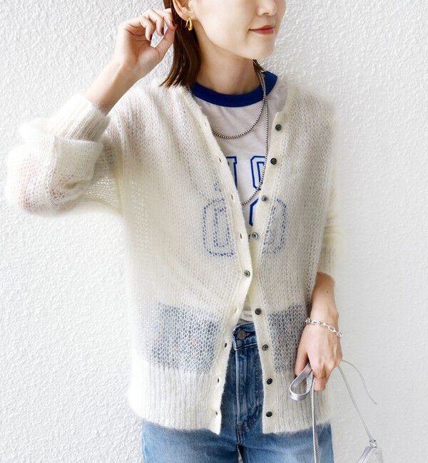 SHIPS for women「モヘヤ クルーネック カーディガン」|カーディガン|