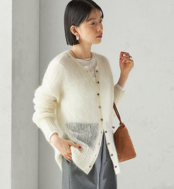SHIPS for women「モヘヤ クルーネック カーディガン」|カーディガン|
