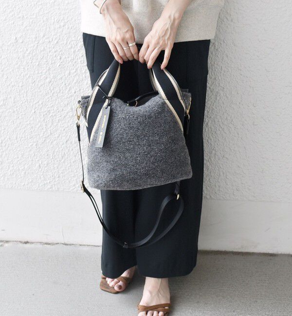 SHIPS any「【SHIPS any別注】Folna: 2WAY ライン リバーシブル ショルダー バッグ」|ショルダー・メッセンジャー|