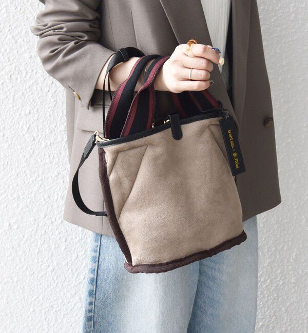 SHIPS any「【SHIPS any別注】Folna: 2WAY ライン リバーシブル ショルダー バッグ」|ショルダー・メッセンジャー|