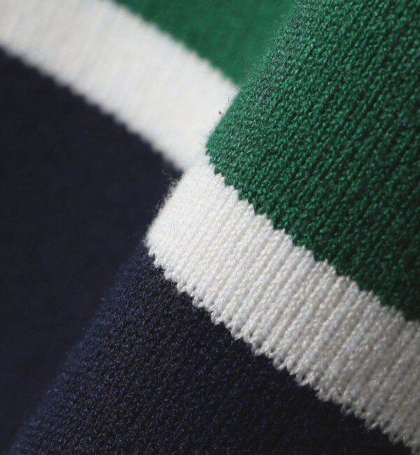 SHIPS any「SHIPS any:〈手洗い可能〉パネル ボーダー フーディー ニット プルオーバー」|パーカー|