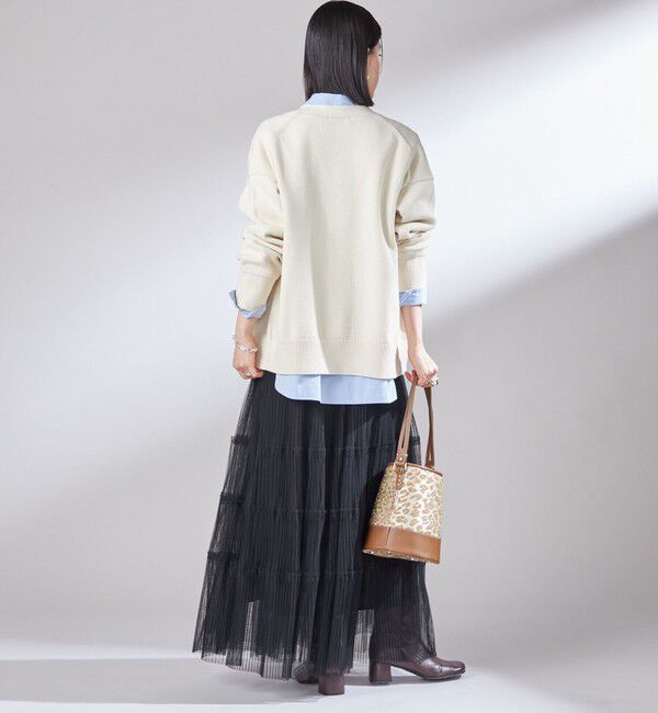 SHIPS for women「〈手洗い可能〉サガラ ワッペン レタード カーディガン」|カーディガン|