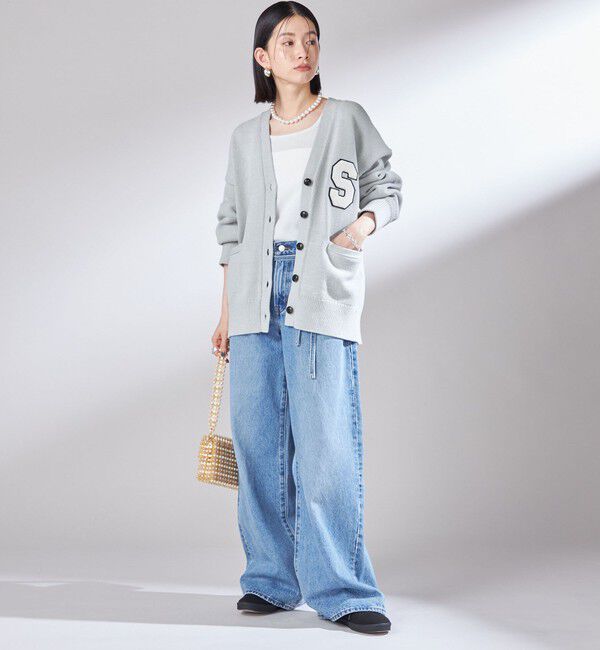 SHIPS for women「〈手洗い可能〉サガラ ワッペン レタード カーディガン」|カーディガン|