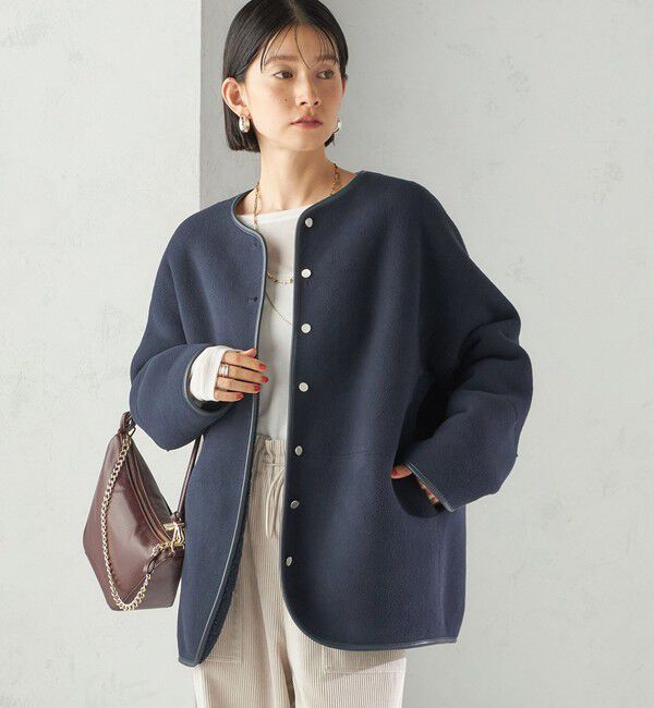 SHIPS for women「【一部WEB限定】〈手洗い可能〉NEW リバーシブル ボア ブルゾン」|ブルゾン・スタジャン|