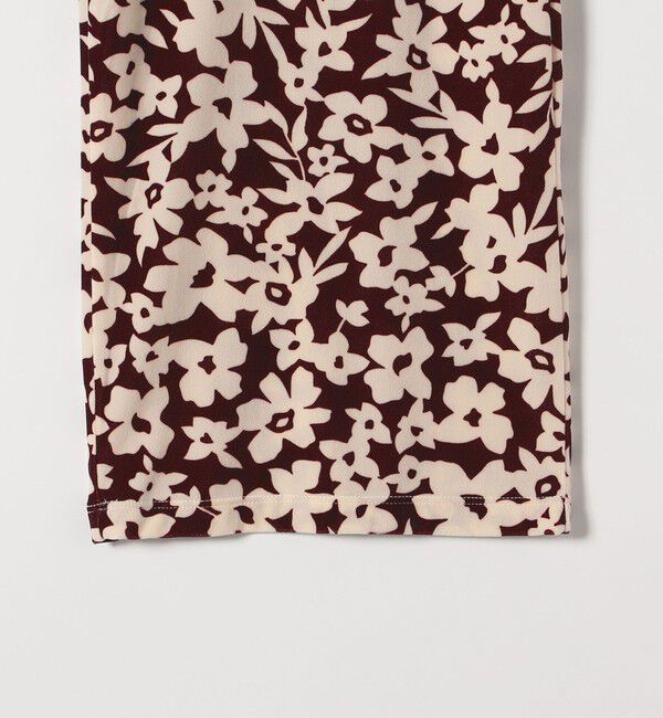 SHIPS any「SHIPS any:〈洗濯機可能〉フラワー ポリエステル ベロア ワイド イージー パンツ」|その他|