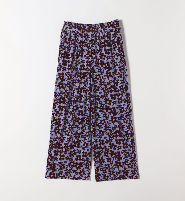 SHIPS any「SHIPS any:〈洗濯機可能〉フラワー ポリエステル ベロア ワイド イージー パンツ」|その他|