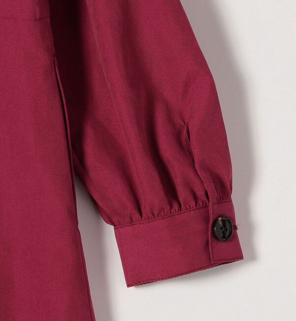 SHIPS any「SHIPS any:〈洗濯機可能〉ピーチスキン クルーネック ポケット フレア ワンピース」|ワンピース|