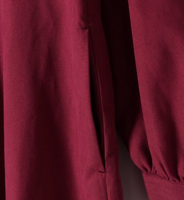 SHIPS any「SHIPS any:〈洗濯機可能〉ピーチスキン クルーネック ポケット フレア ワンピース」|ワンピース|