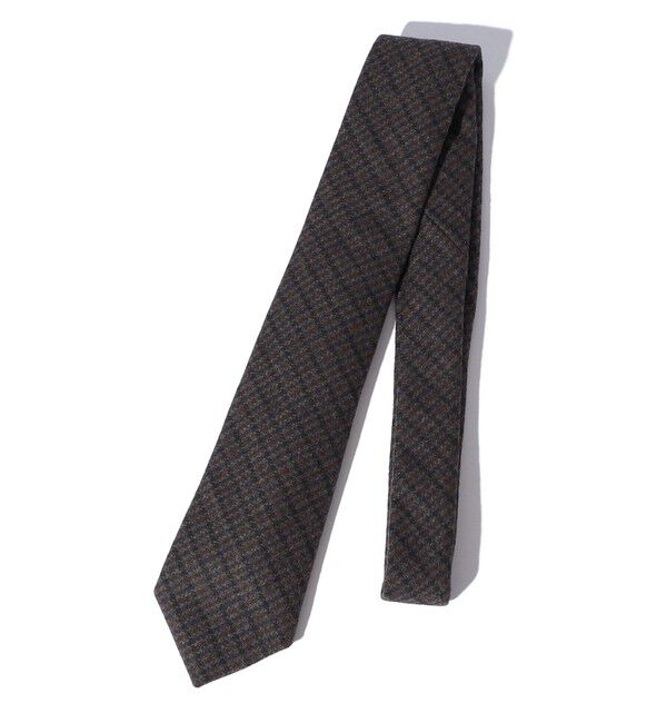 SHIPS「【SHIPS EXCLUSIVE】Southwick: BENTLEY CRAVATS チェック ウール タイ」|ネクタイ・蝶ネクタイ|キャメル